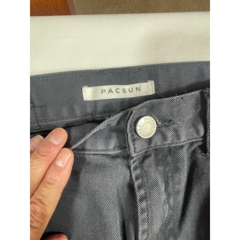PacSun‎ Carpenter Jeans Black/dk Gray Utility Workwear Style Denim Pants Size 30 - Picture 7 of 9